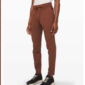 Lululemon City Sweat Pant Classic Thermo Heathered Dark Terracotta Mens Size L